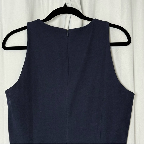 Banana Republic Side Peplum Sheath Dress Navy Size 14 Tall - Picture 11 of 16